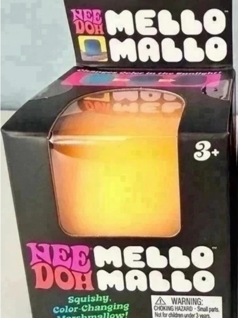 NeeDoh Mello Mallo Color-Changing Squishy Ball - Yellow